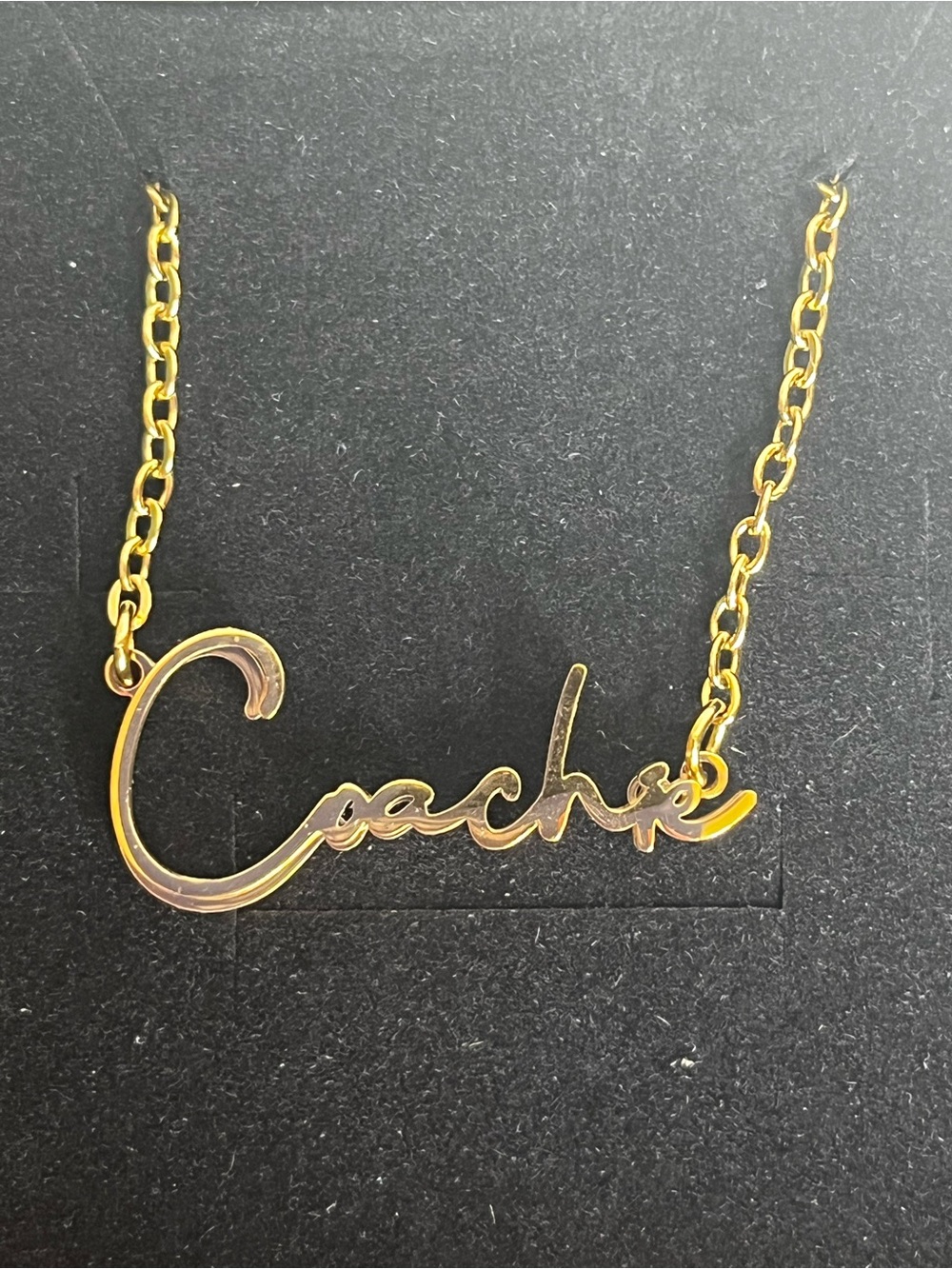 Coachie Gold Custom Necklace